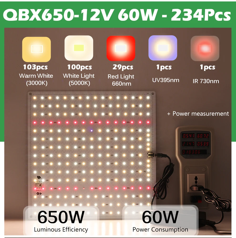 Samsung LM281B Quantum LED Grow Light 1000W Full Spectrum Phyto Lamp for Indoor Plants Flowers Greenhouse Seedlings Growth Light