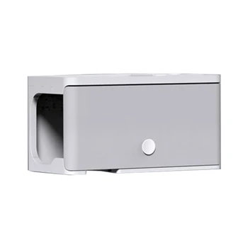 

Plastic Storage Rack Wall-Mounted Hair Dryer Holder Wall Bracket Electric Hair Plywood Bathroom Organizer