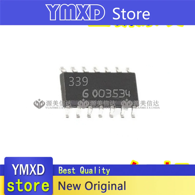 

10 шт./лот новый оригинальный LM339DT ST printing 339 патч SOP14 контактный четырехконтактный чип компаратора напряжения