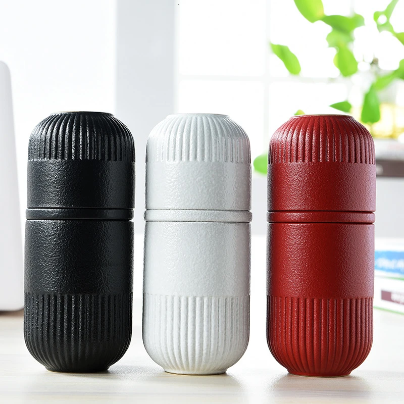 

Cup Outdoors Portable Travel Kung Fu Tea Have Ceramics Filter Bring Cover A Complete Set Infusion Of Tea Kettle Suit Single