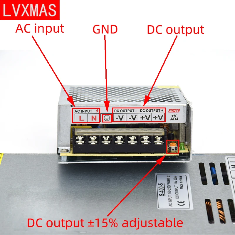 LVXMAS DC 12V светильник ing трансформатор источник питания 15W 1500W светодиодный адаптер