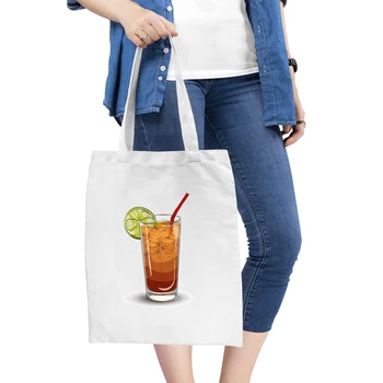 

Canvas Tote Shopping Bag For Women 2020 Female Handbags Eco Reusable Cloth Handbag Student Book Bags Ladies Casual Shopper Bag