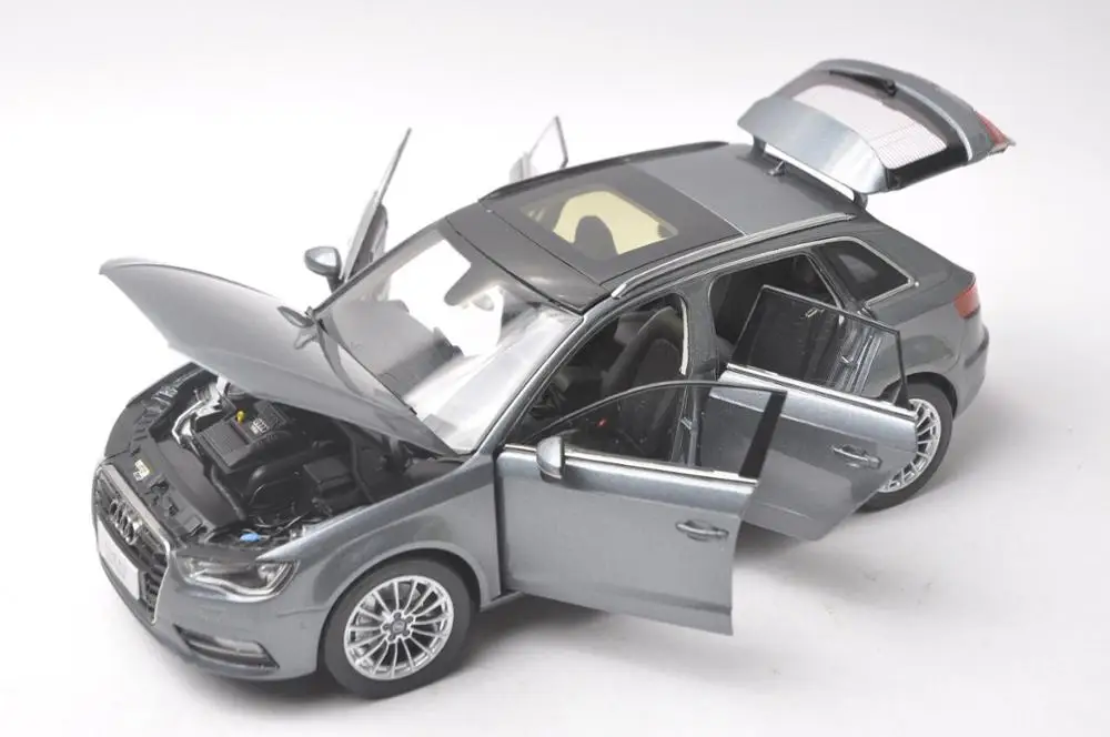 Модель литая в масштабе 1:18 для Audi A3 Sportback Grey SUV игрушечный автомобиль из сплава