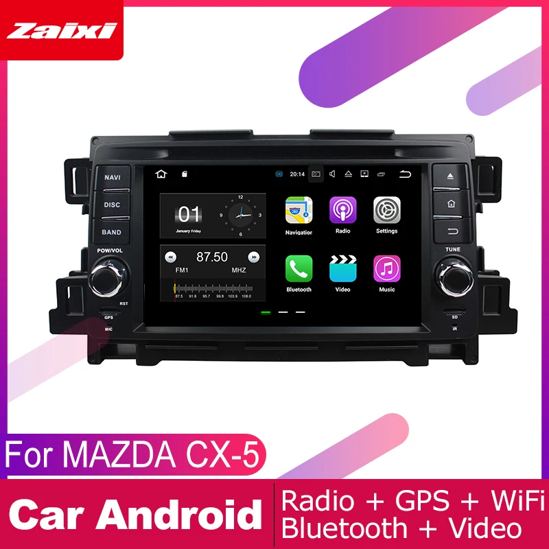ZaiXi android автомобильный dvd gps мультимедийный плеер для MAZDA CX-5 2011~ 2012 автомобильный dvd Навигатор Радио Видео Аудио плеер Navi карта