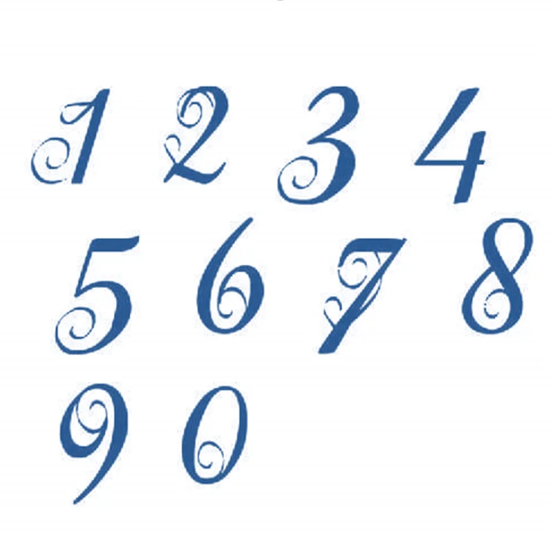 

Naifumodo 0-9 Numbers Metal Cutting Dies Stencils Crafts DIY Scrapbooking Album Decorative Embossing Paper Cards Template Die
