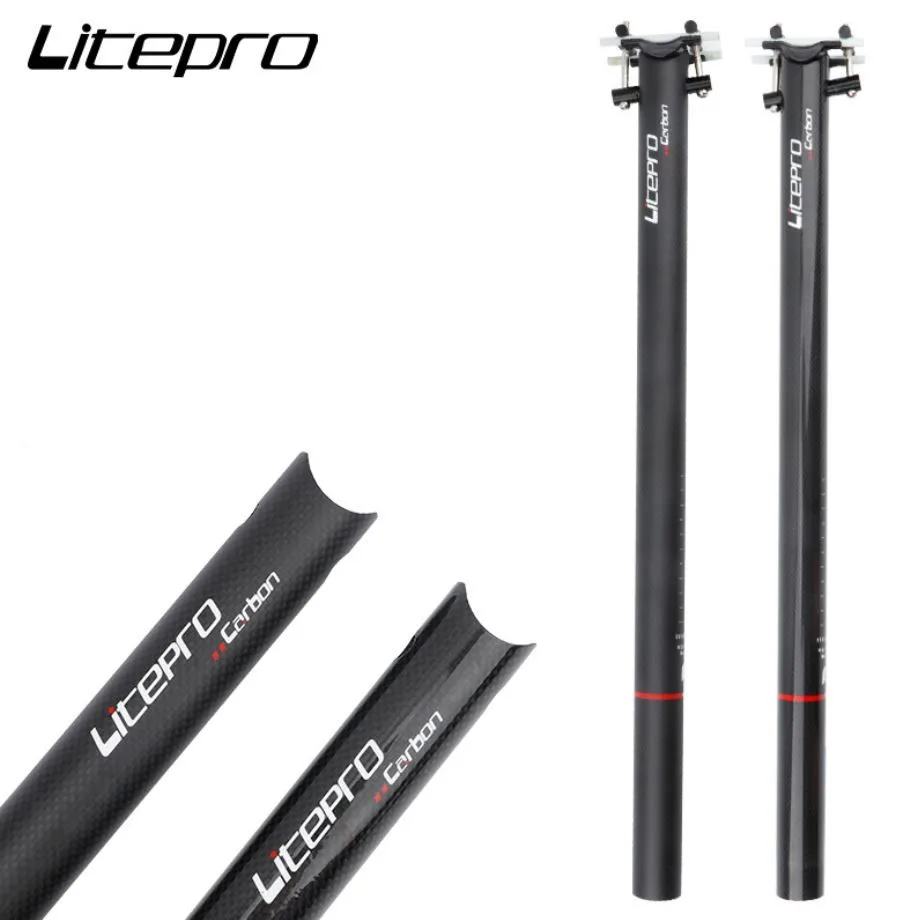 LITEPRO Brompton складной велосипедный Подседельный штырь из углеродного волокна 31 8 мм *