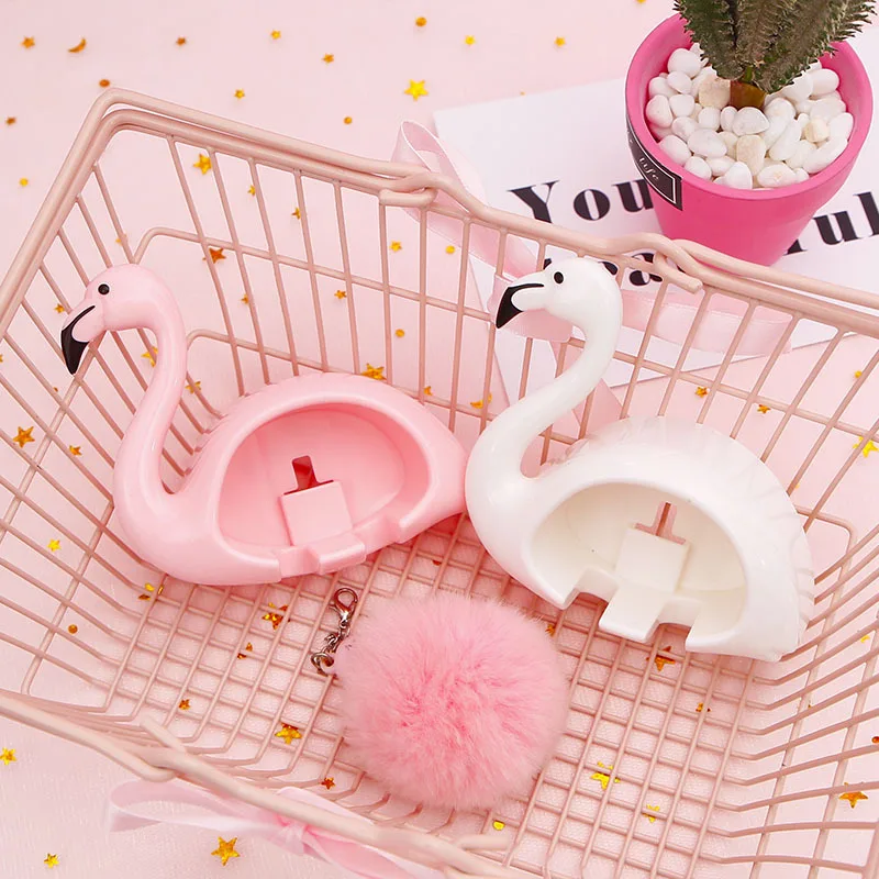 

Creative Fresh Flamingo Toothbrush Holder Suctorial Cute Multi-functional ya ju jia Suction Wall Toothbrush Storage Shelf