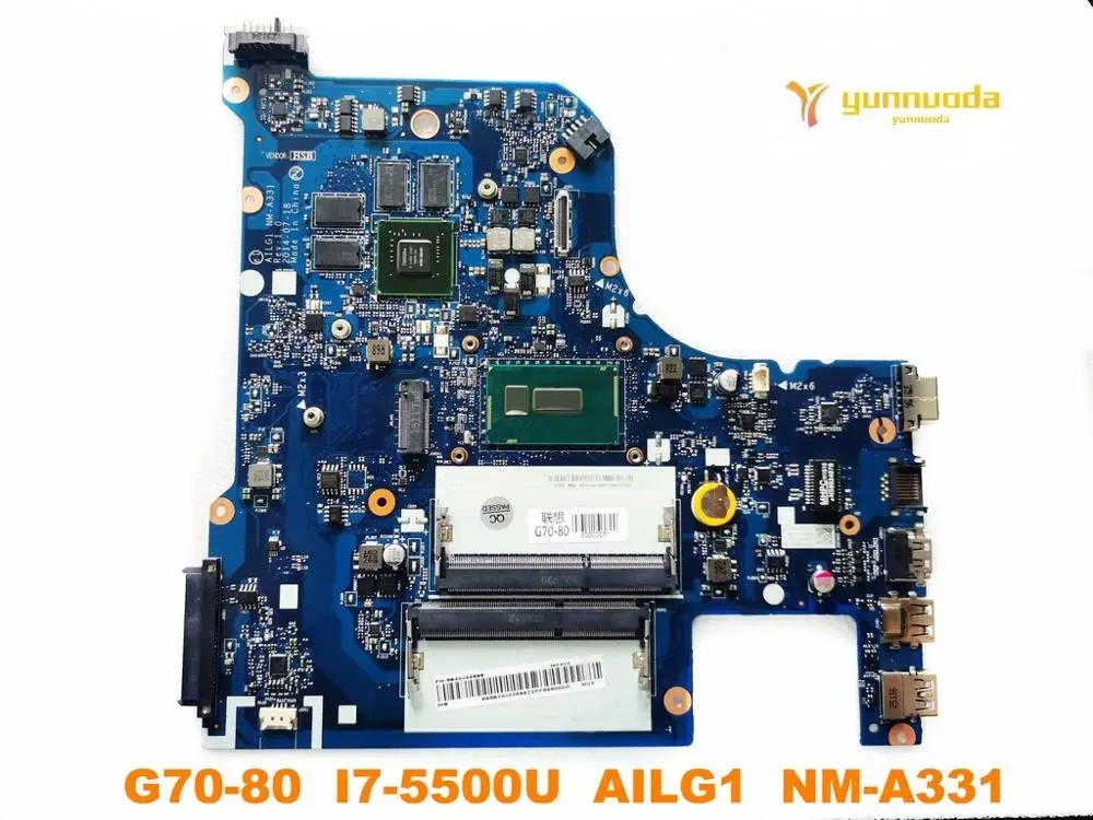 Original for Lenovo G70-80 laptop motherboard I7-5500U AILG1 NM-A331 tested good free shipping | Компьютеры и офис