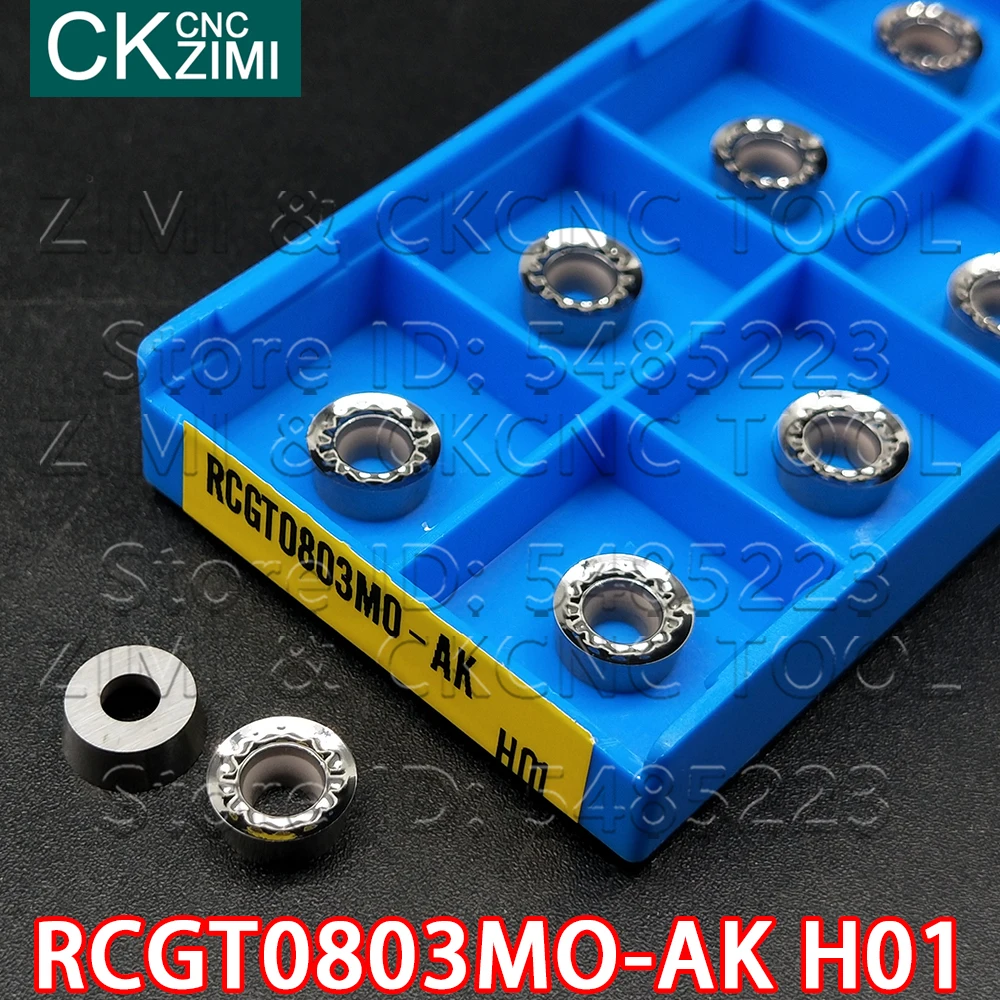 RCGT1003MO-AK H01 RCGT0803MO-AK H01 RCGT1204MO-AK H01 RCGT10T3MO-AK H01 Carbide Inserts Cutting turning tools RCGT for aluminum vice tool