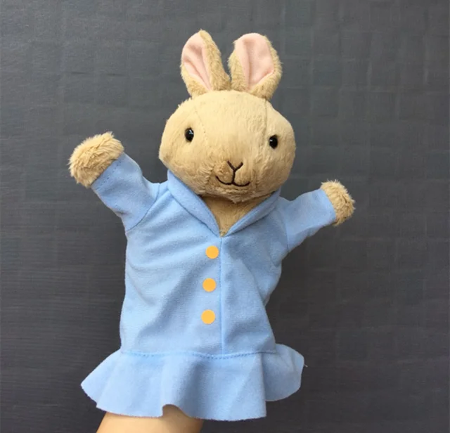 Cute rabbit soothing hand puppets, children's storytelling dolls, parent-child interaction plush toys 1