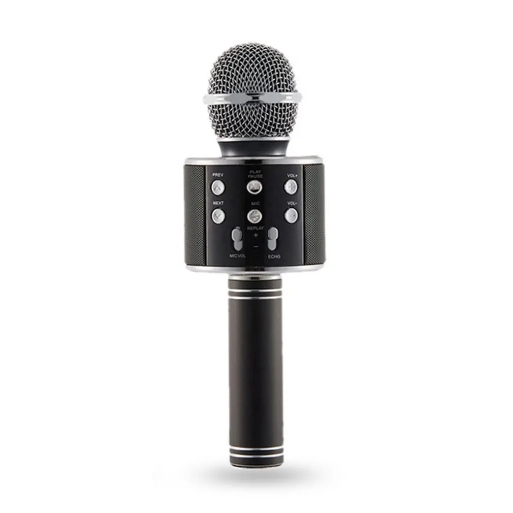

Bluetooth Wireless Karaoke Microphone Portable mini home KTV for Music Playing and Singing Speaker Player Selfie PHONE PC