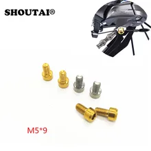 4pcs M5x9MM Mountain Bike Titanium Alloy Screw Derailleur Bolts Bike Derailleurs Front/Rear DIP Line Pressing Bicycle part