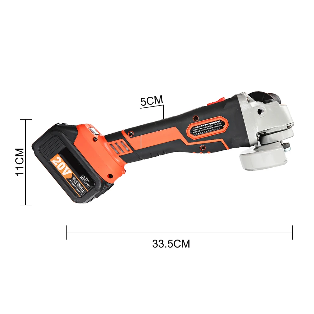 30000mAh Беспроводная ручная угловая шлифовальная машина 110 V-220 V бесщеточная электрическая шлифовальная литий-ионная аккумуляторная машина