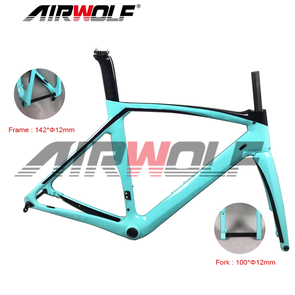 Clearance XR4 disc carbon road bike frame T1000 UD full carbon fiber road bicycle frame with 8 colors painting carbon disc frame 1