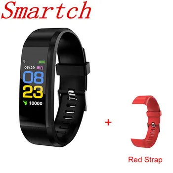

Smartch ID 115 PLUS Bluetooth Passometer Smart Band Heart Rate Monitor Fitness Bracelet IP67 Waterproof Smart Band