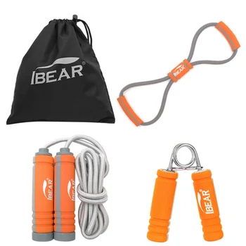 

3pcs-set High Speed Skipping Rope With Grips and Tensioners, Adjustable Jumping Rope Fitness Exercise Gym
