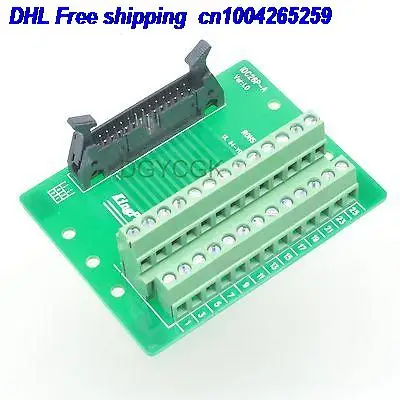 

DHL 20pcs IDC 26pin port plug adapter connector header Terminal Breakout PCB Board 2 row connector 22-ct