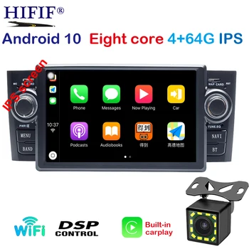 

4GRAM+64GROM Car Multimedia player GPS Android10 Car Radio 1 Din DVD For Fiat/Grande/Punto/Linea 2007-2012 Radio FM steering