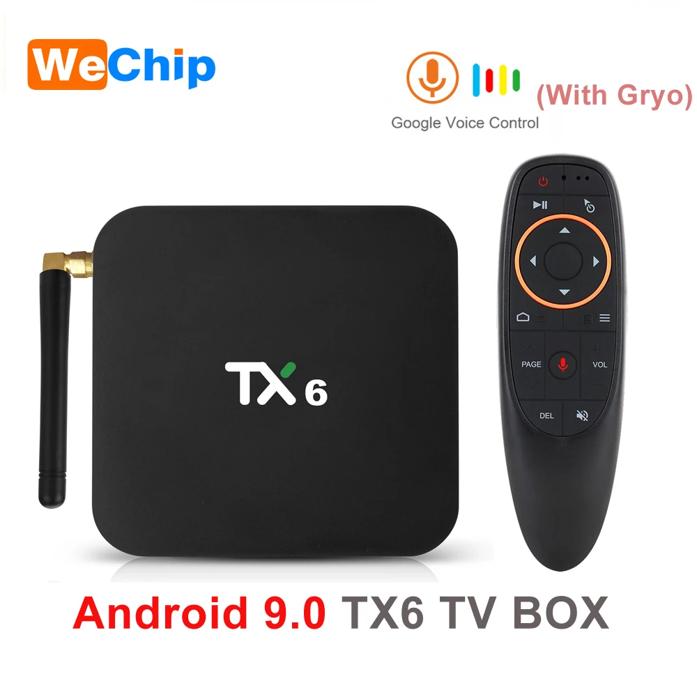  TX6 TV Box android 9.0 Allwinner H6 4GB DDR3 32GB/64GB EMMC 2.4GHz 5GHz WiFi BT4.1 Support 4K H.265