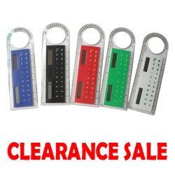 Mini règle solaire Ultra fine de 10cm, calculatrice loupe multifonction, fournitures de bureau, règle droite en plastique de 20g 