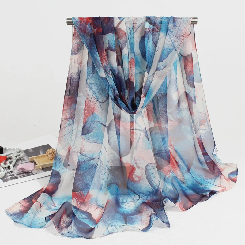 From india 9 seasons women scarves polka velvet chiffon bohemia flower fashion summer moda mujer