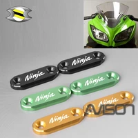 For  Ninja300 400 650 ZX6R Mirror Block Off Plates Upper Fairings Protect Anodized Aluminum Construction 1