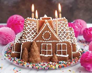 

SILIKOLOVE DIY Christmas Silicone Mold Gingerbread House Dessert Cookies Chocolate Candy Cake Decoration Bakeware Tools Candle