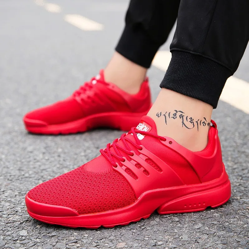 Summer Fly Netting Surface Casual Sports Shoes Men's Korean-style Trend Students Running Shoes Mesh Shoes Lightweight Breathable