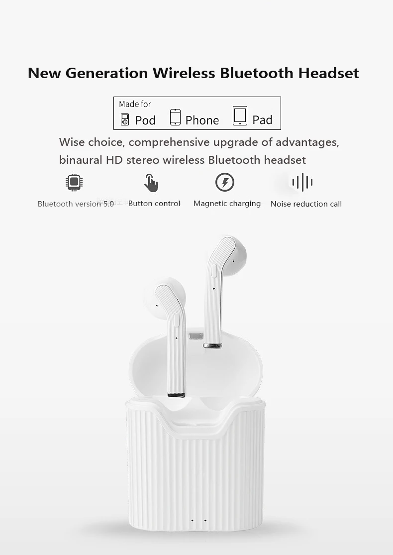 2020 Fashion TWS Ture Wireless Bluetooth 5 0 Headphones Earphones Earbuds In ear Gaming Noise Cancelling Sport Mini Earphone