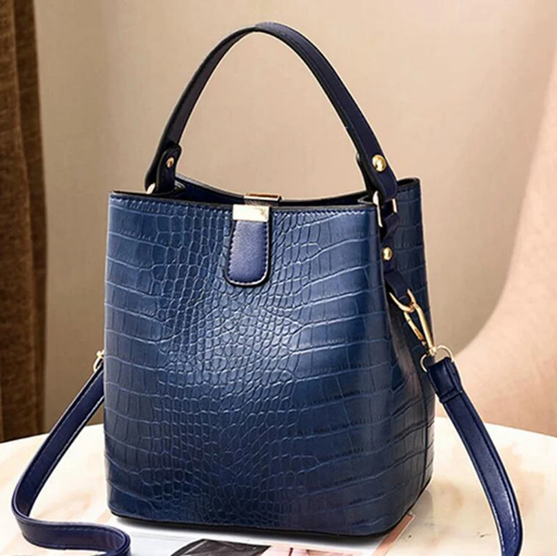 Женская сумка модная повседневная сумка - Цвет: Синий