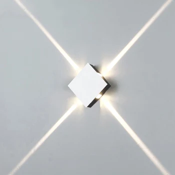 

4W LED Modern Wall Lamp Bedroom Living Room Wall Light Creative Corridor Hotel Cross Wall Lamp Indoor Lighting Decoration
