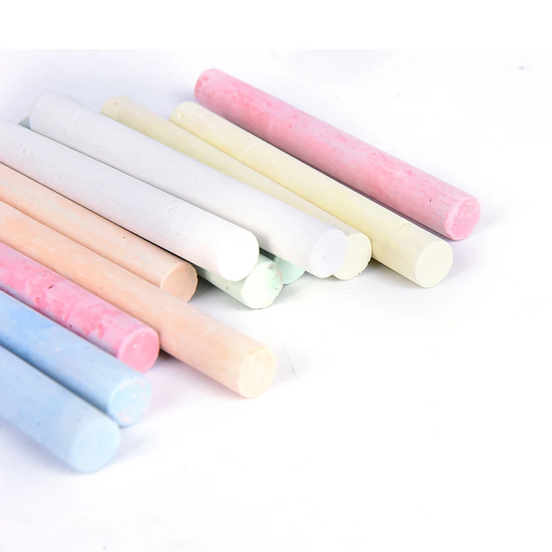 Chalk Pens 12 Pcs Dustless Chalk Pen Drawing Chalks For Blackboard 6 Colors Stationary Office School Supplies Accessories