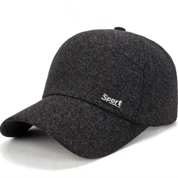 Men's Adjustable Wool P Cap