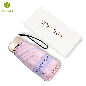 

New Anti-UV Pocket Mini Umbrella Rain Women Windproof Durable 5 Folding Sun Umbrellas Portable Sunscreen Female Parasol Umbrella