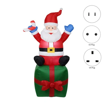 

1.8M Christmas Santa Claus Inflatable Model Doll Gift for Kids Outside Christmas Decoration for Yard