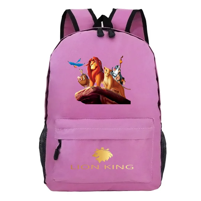 2021 New The Lion King Backpack Disney Cartoons Men Outdoor Travel Bag Laptop Bag Starry Sky Children Student School Bags Gifts 1