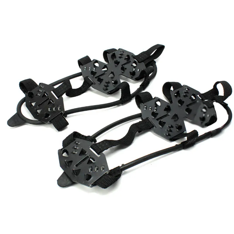 Crampons марганцевая сталь 24 зубья наружные альпинистские ледовые кошки Противоскользящие приборы для альпинизма Snowfield Crampon для рыбалки пеших прогулок
