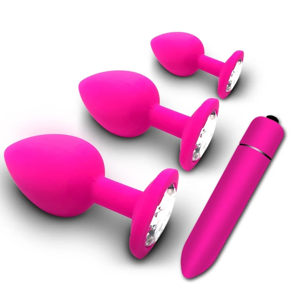 Silicone Soft Butt Anal Plug Prostate Massager Adult Gay Products Mini Erotic Bullet Vibrator Sex Toys for Women Men | Красота и