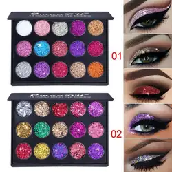 15 цветов Блеск Тени для век Палитра пигментов Professional Eye Makeup Palette Long-lasting Make Up Eyeshadow Палитра для макияжа