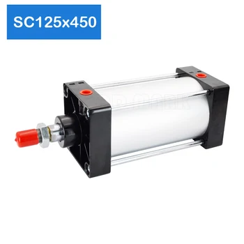 

Optional magnet SC125*450 Free shipping Standard air cylinders 125mm bore 450mm stroke single rod double acting pneumatic