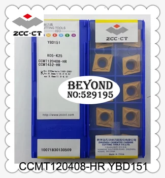 

ZCC CCMT120408-HR YBD151 CCMT 120408 10pcs Original ZCCCT Tungsten Carbide Lathe Cutter CNC Tools Turning