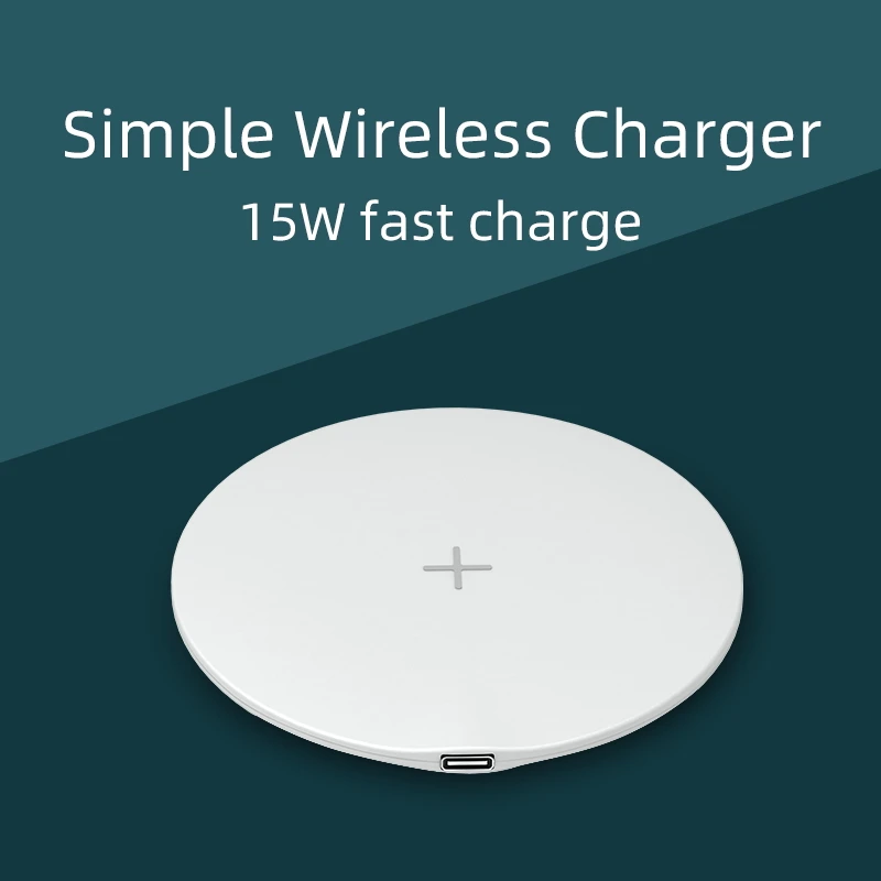 

15W qi Wireless Charger for iPhone 11 12 X XR XS Max 8 Fast Wirless Charging for Samsung Xiaomi Huawei phone Type-C charger