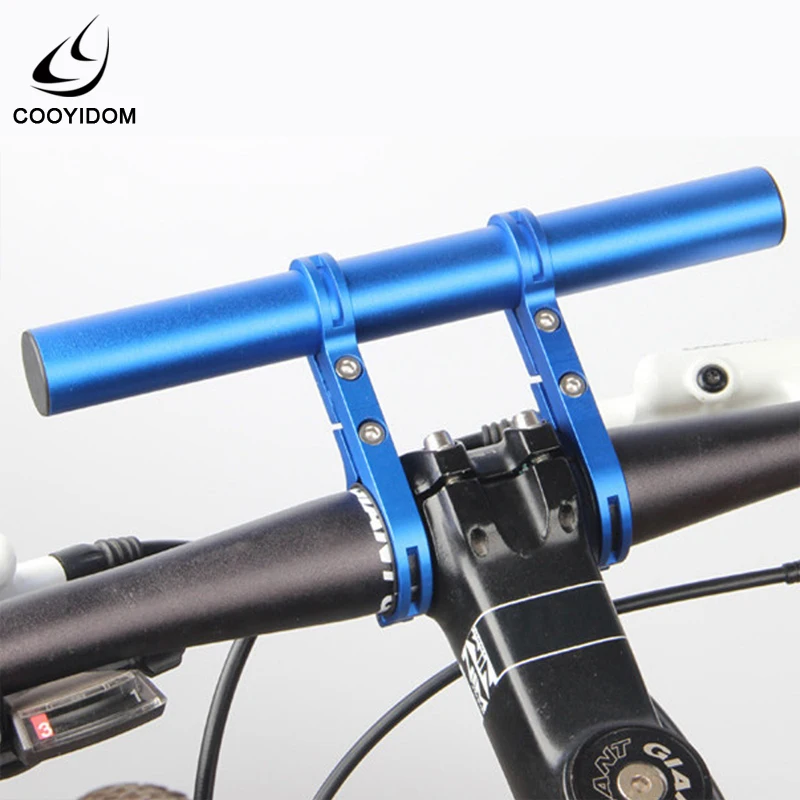 

Professional bike handlebar Bike Bicycle Flashlight Holder Handle Bar Front Light Extender Mount Bracket single and doule frame