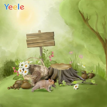 

Happy Easter Spring Flower Basket Dreamy Forest Rabbit Backdrop Baby Vinyl Photography Background For Photo Studio Photophone