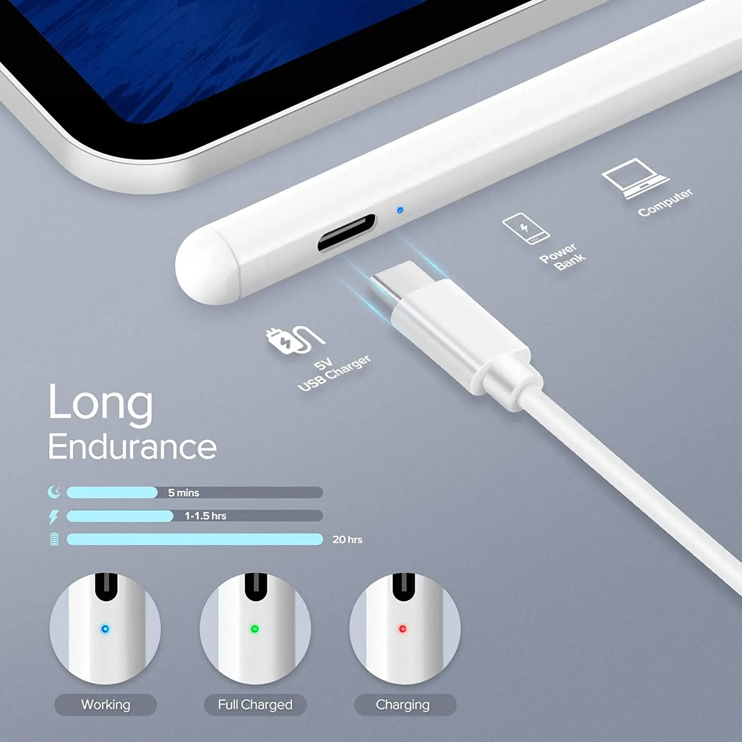 Для Apple Pencil 2 с Палм отказ от наклона чувствительность активный стилус для iPad Pro 11 12