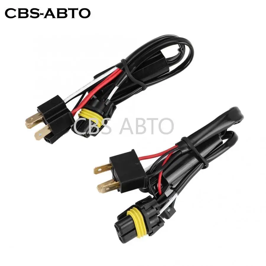 CBS ABTO 2pcs 1V1 H4 BI Xenon провод HID Авто фара двигателя светильник Реле Жгут проводов