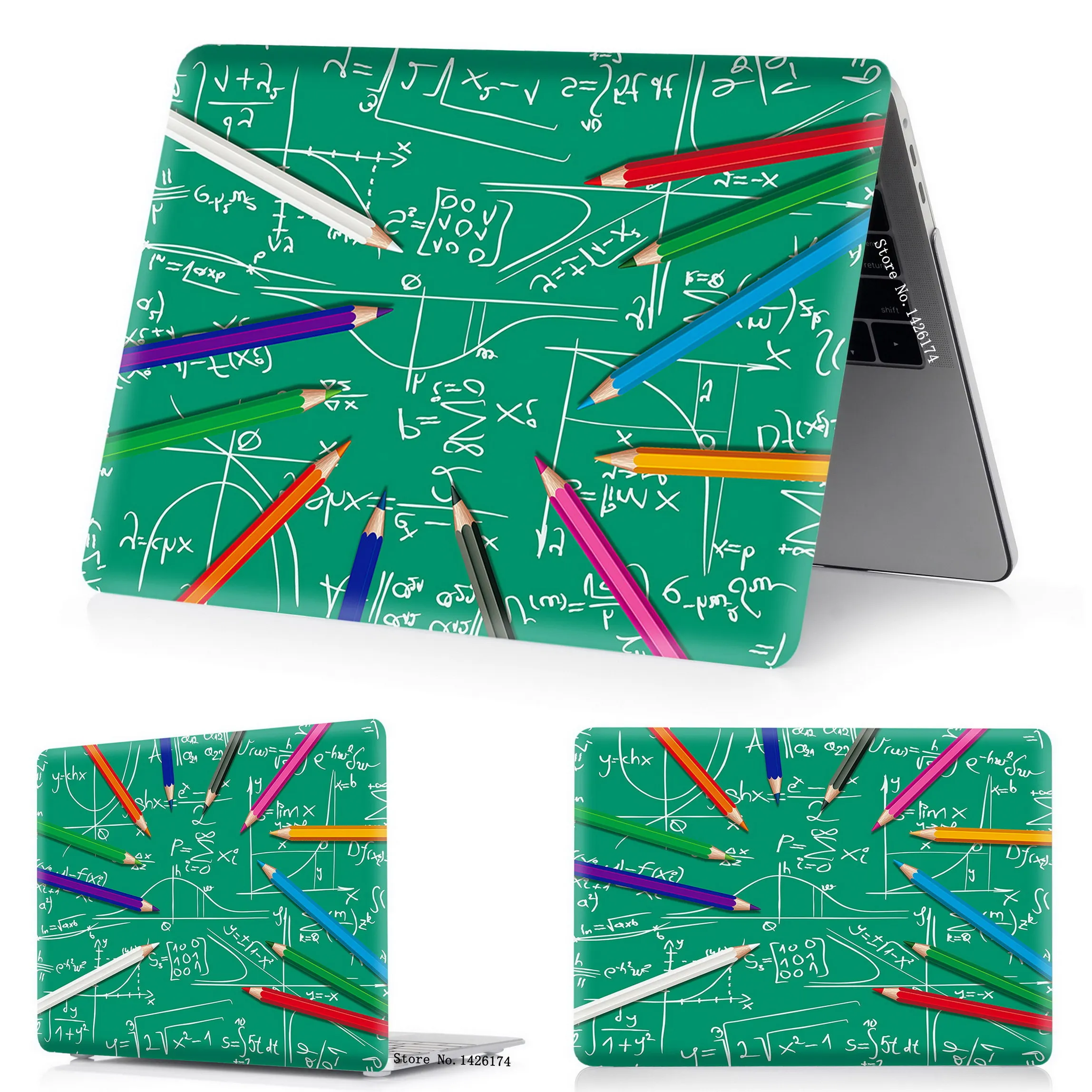 xuan-zhuan-qian-bi Чехол для ноутбука MacBook Air Pro retina 11 12 13 15 для Mac Pro 13,3 15,4 дюймов с сенсорной панелью ID A2159 корпус+ чехол для клавиатуры - Цвет: xuan-zhuan-qian-bi