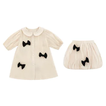 

ZMHYAOKE 2020 SUMMER Girls' Bow Dress Children's Princess Fashion Kids Dresses for Girls Dress Elegant Thanksgiving