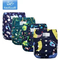 EezKoala Eco-Friendly  Big Size XL Cloth Diaper Washable  Adjustable Nappies Reusable  Cloth Diapers Cover Fit 2-5 Years Baby