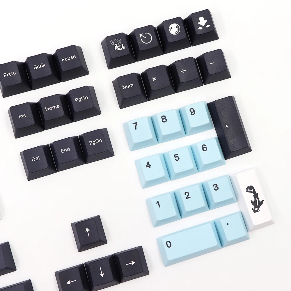 135 tasti Mizu pbt Keycap Cherry Profile Dye Subb Keycaps per Mx switch dz60 gk61 64 68 87 96 108 Layout spagna tappo chiave iso